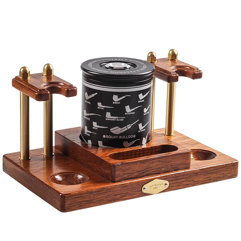

Tobacco Pipe wood Rack Type 2Pipe Racks Briar Wood Smoking Pipe Specialized Exhibition Shelf Support HolderYJD002