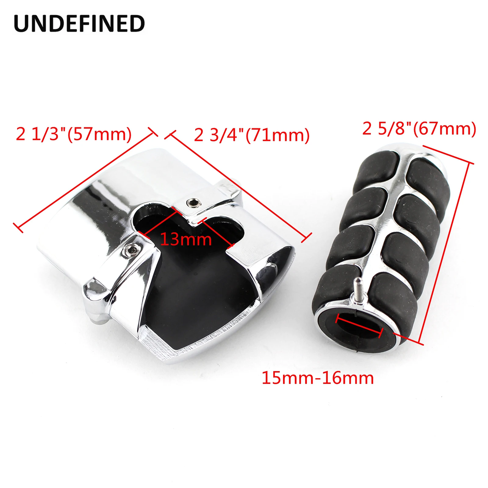 Motorcycle Pegs Gear Shift Pedal Cover & Rear Brake Pad Cover For Honda Yamaha V-Star 650 950 1300 Shadow 600 750 1100 Chrome