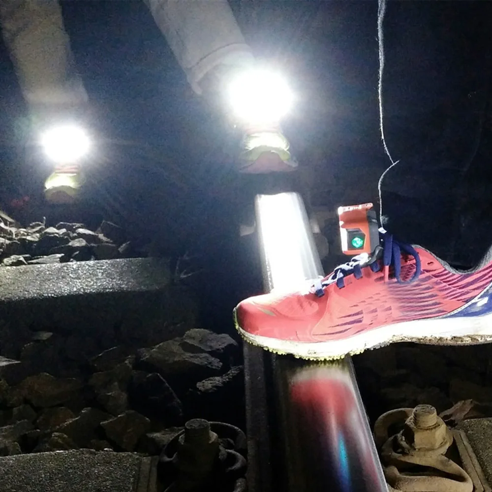 Велосипедный светодиодный мини-светильник для бега на открытом воздухе, мигающий светильник для ночной ходьбы Предупреждение светильник для обуви