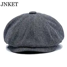 JNKET модная осенне-зимняя Кепка-берет в стиле ретро, восьмиугольная кепка для мужчин и женщин, плоская кепка s, Классическая художественная Кепка Gatsby