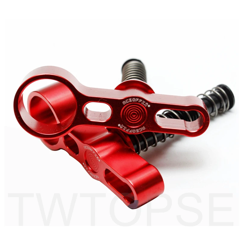 TWTOPSE 2 шт. велосипедный шарнирный зажим Рычаг для Brompton складной велосипедный зажим пластина легкий ЧПУ AL7075 алюминиевый hcl-3 - Цвет: Red Set