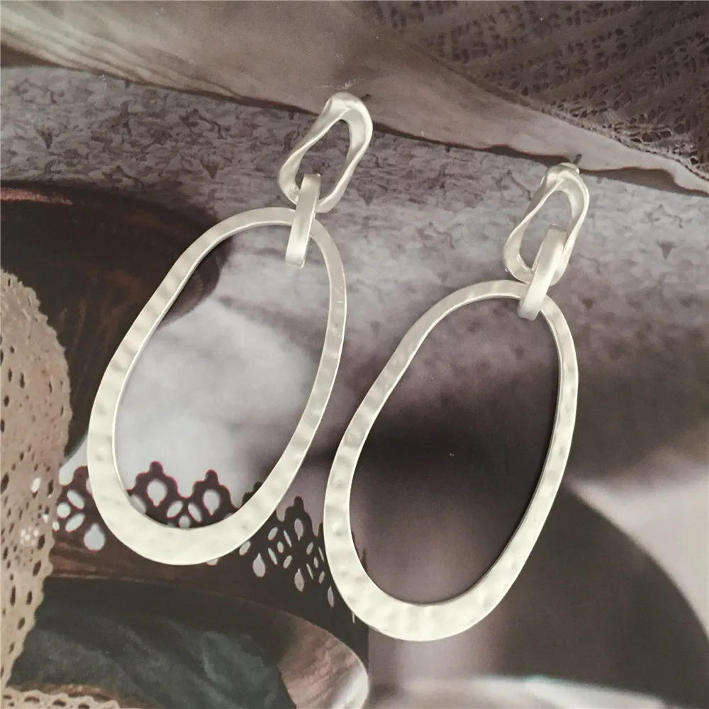 Dangle Drop Korean Earrings For Women Geometric Round Irregular Earring Wedding Jewelry