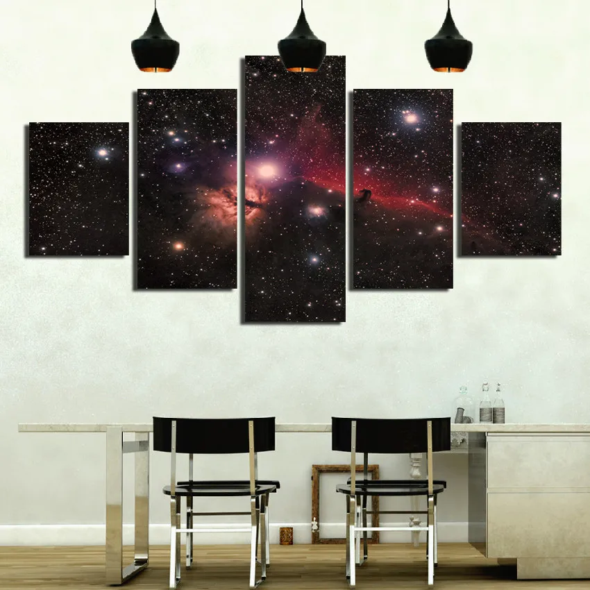 

Abstract Beautiful Starry Sky Wall Painting Home Decoration Modern Canvas Waterproof Ink Printing Frameless Poster
