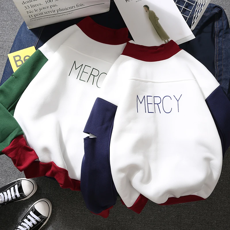 Sudadera Mujer осень зима женские толстовки корейский стиль Ulzzang Harajuku буквы пуловер с начёсом Толстовка Женский Повседневный Топ