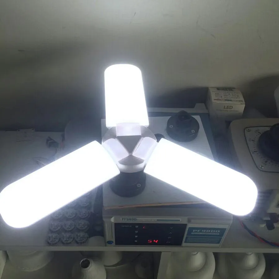 Thrisdar E27 30 Вт 45 60 деформируемая игрушка НЛО гараж светодиодный лампочки AC85 265V лампы