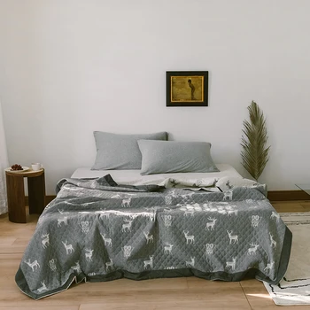 

Soft Warm Four Seasons Cover Blanket 100%Cotton blanket Sofa Bed Blanket Multipurpose Home Office Travel Nap Blanket