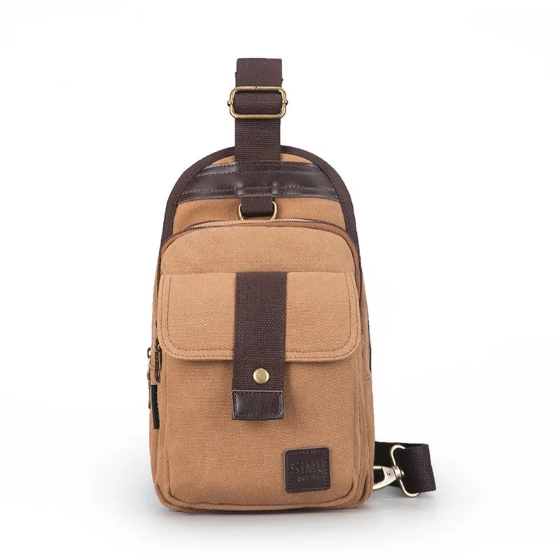 

Thinking Grazing New Style Chest Pack USB Anti-Theft Men Chest Pack Korean-style Casual MEN'S Single-shoulder Bag Waterproof Oxf