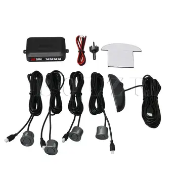 

BQLZR Auto Parktronic LED Display Reverse Backup Car Parking Radar 4 Sensors