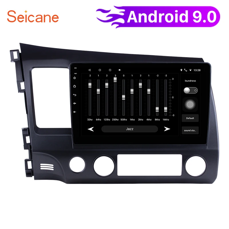 

Seicane 2Din Android 9.0 10.1" Car Radio Touchscreen GPS Multimedia Player For 2006 2007 2008 2009 2010 2011 Honda Civic GPS