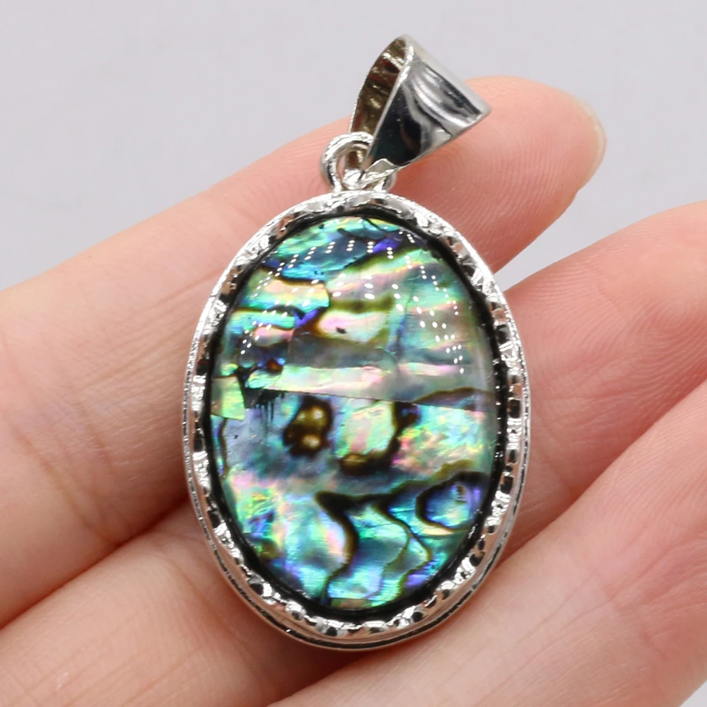 Natural Stone Pendant Egg-Shaped Lace Pendant Rose Quartz/Malachite/Lapis Lazuli/Agates For Jewelry Making DIY Necklace Earrings