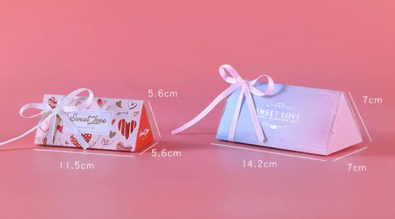 Triangular Prism Paper Folding Box Candy Gift Packaging Box Creative European Wedding Candy Gift Paper Roll Gift Paper Wrap From Copy02 2793