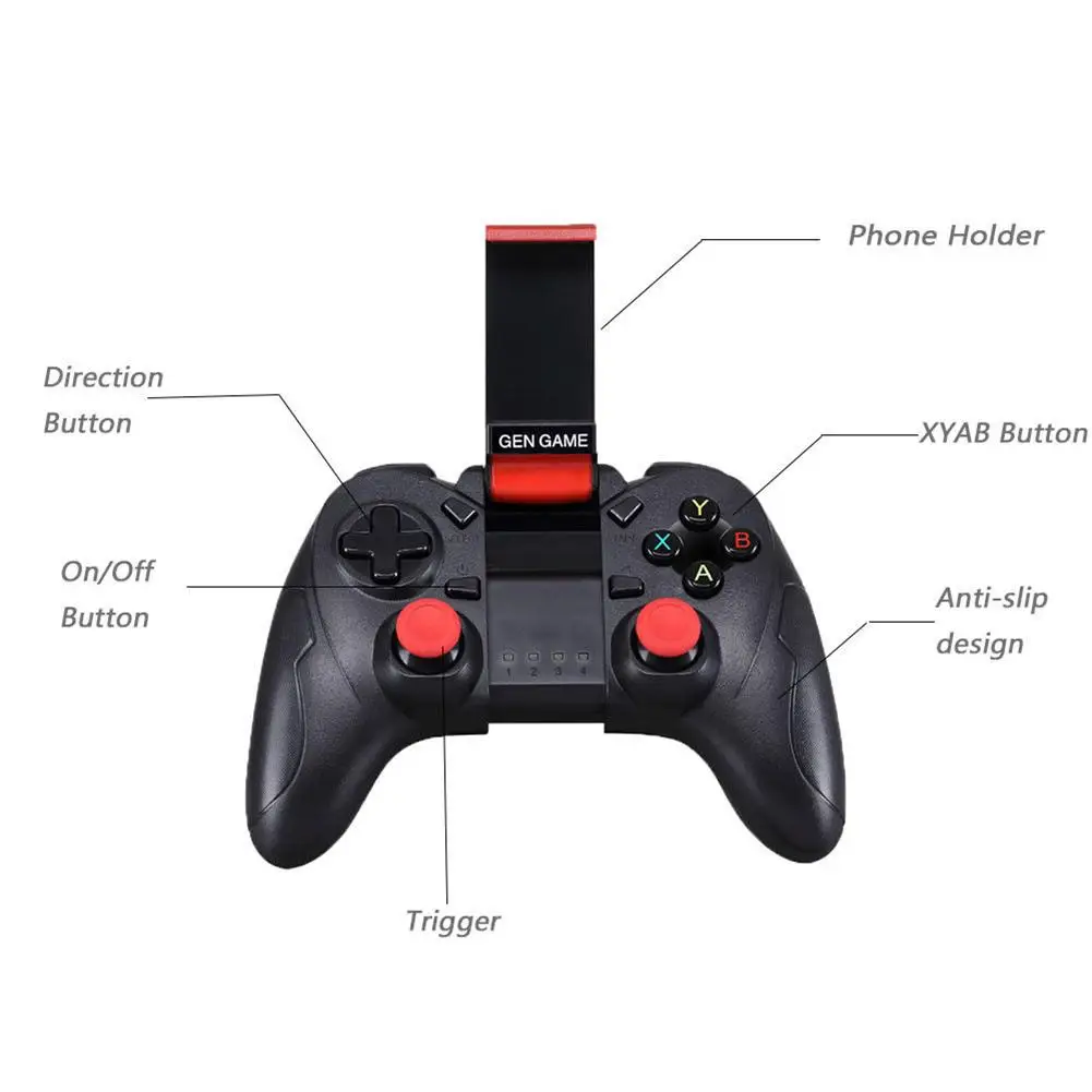 S6 Bluetooth беспроводной игровой контроллер геймпад джойстик для IOS Android мобильных телефонов планшет ТВ коробка универсальная игровая Ручка# N