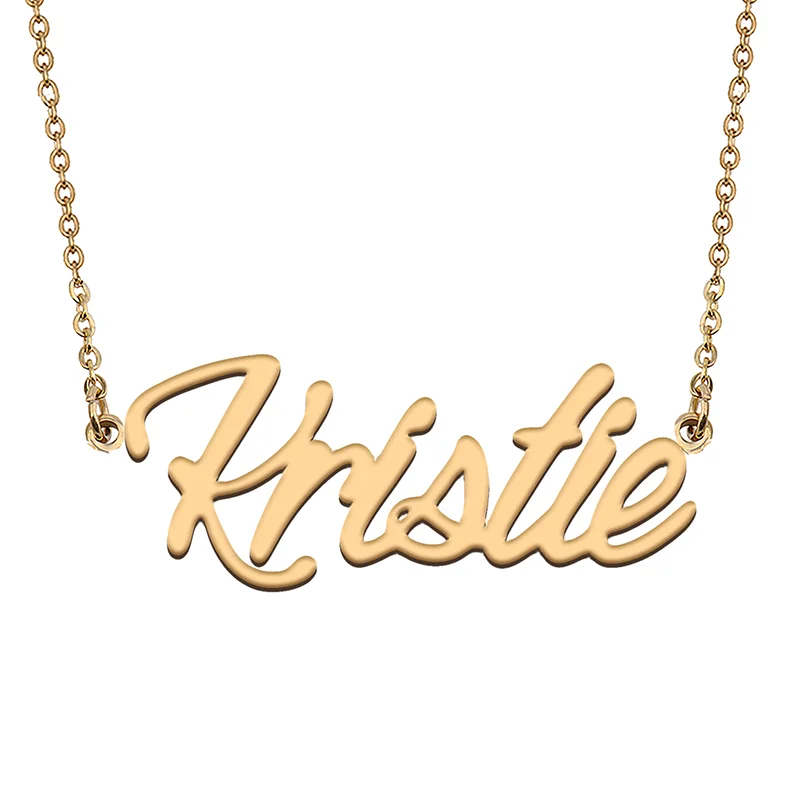 

Kristie Custom Name Necklace Customized Pendant Choker Personalized Jewelry Gift for Women Girls Friend Christmas Present