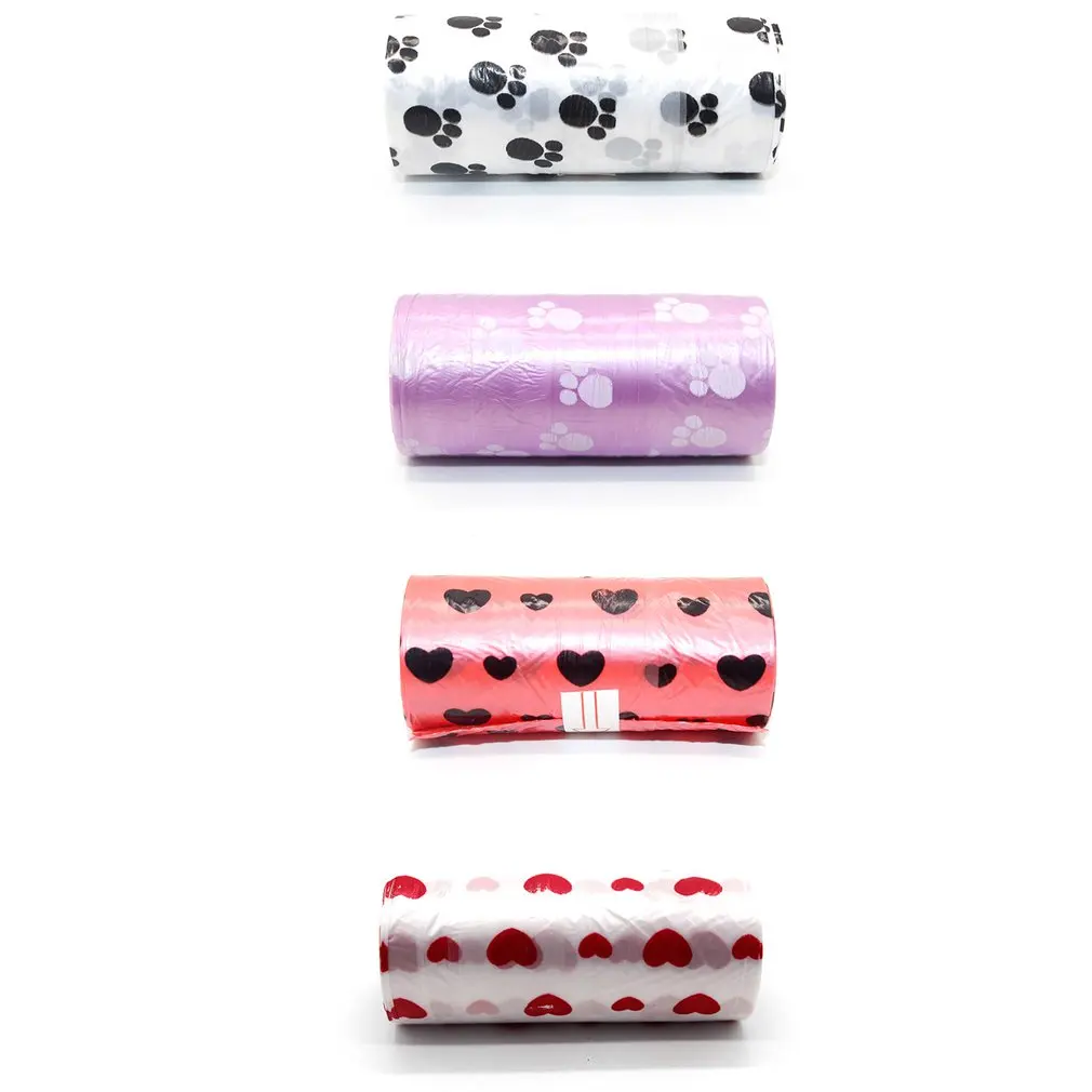 1 Roll Pet Dog Waste Poop Bag Poo Printing Clean-up Outdoor Home Garbage Carrier Supplies | Дом и сад