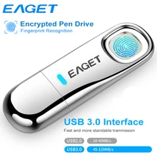 

Eaget Pen Drive USB Flash Drive Encrypted Memory USB 3.0 with Fingerprint Recognition pendrive 32GB 64GB usb flash drive 3 0