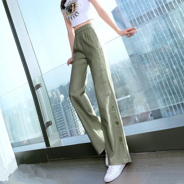 New Summer Long Jumpsuit Women Elegant Fashion Green Pockets Folds High  Waist Wide Leg Pants Mujer Holiday Party Banquet Rompers - AliExpress