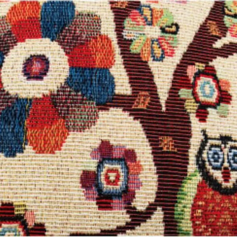 Vintage Cushion Cover Cotton Linen Throw Cushion Covers Decorative Home Sofa Office Throw Pillowcase cartoon Owl 5