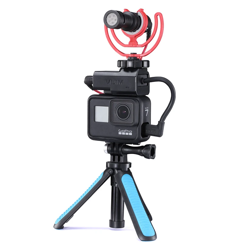 VIJIM GP-3 для камеры Gopro Hero чехол удлинитель кронштейн крепление микрофон вспышка свет Расширенный кронштейн горячий башмак крепление