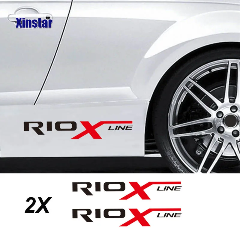 

2pcs car body sticker for kia rio x-line
