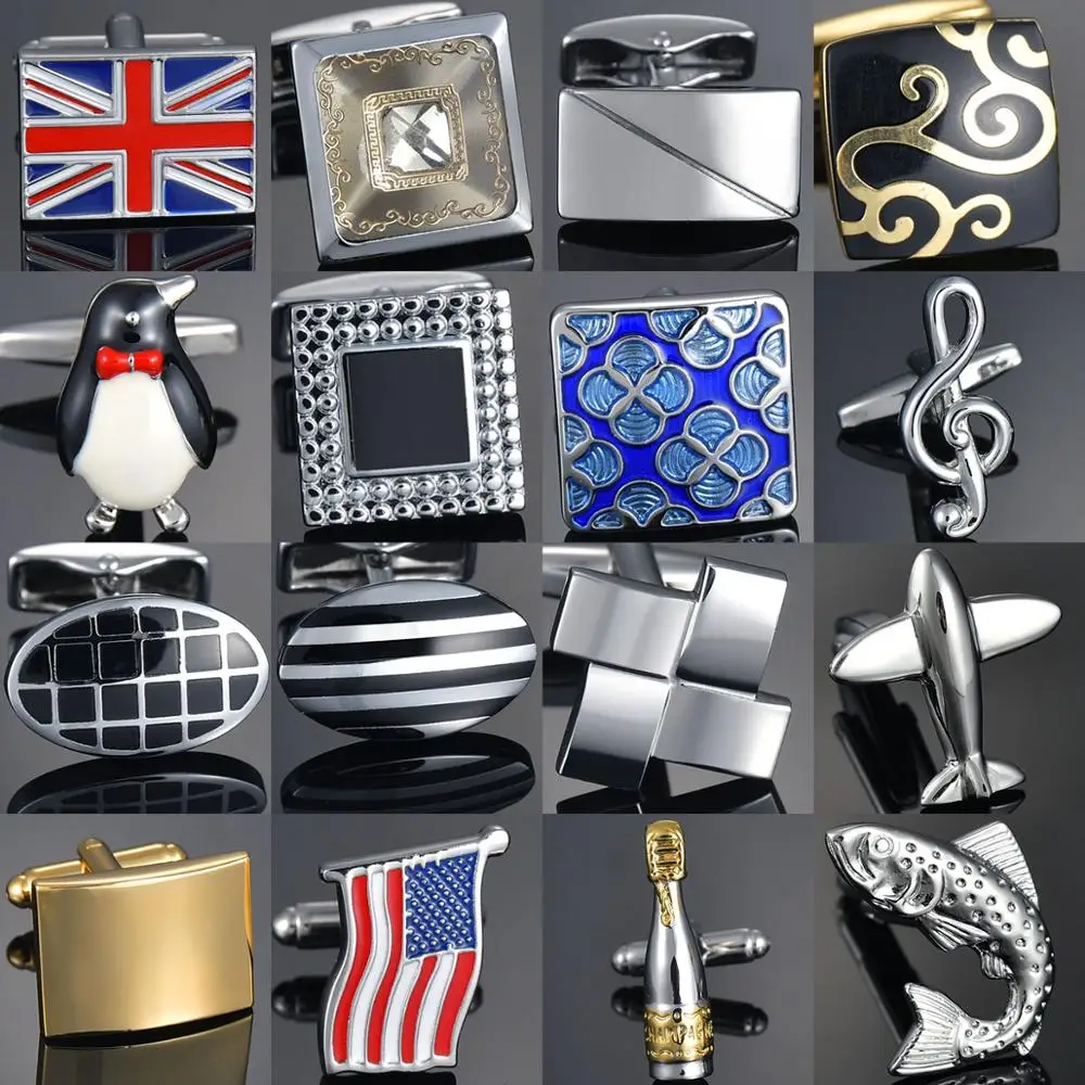 Light luxury shirt cufflink men's cuff nail French animal button custom formal dress wedding bridegroom suit sleeve | Украшения и