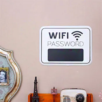 

TTLIFE Wooden WiFi Password Sign Hanging Plaque Reception Hanging Chalkboard Wifi Board Sign for Home Store Party Bar Decoration