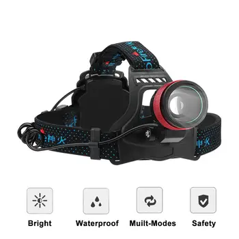 

Adjustable LED Head Torch,800LM Ultra Bright Headlight Rechargeable Waterproof,3 Modes Head Torch With USB For Hiking Camping H