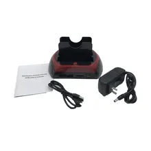 Многофункциональная док-станция для HDD Dual USB 2,0 2,5/3,5 дюймов IDE SATA Внешний HDD корпус жесткого диска кардридер