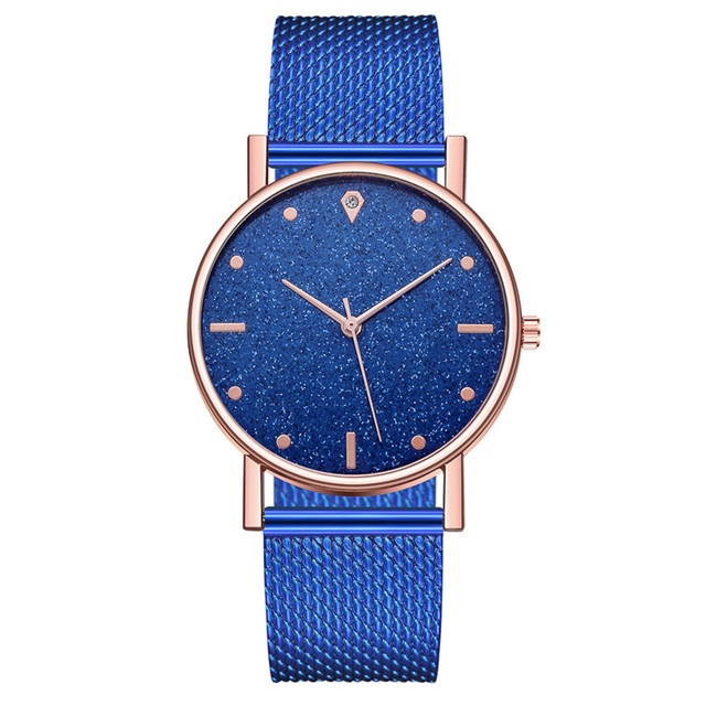 Ladies Watch Romantic Starry Sky Dial Women's Quartz Wristwatch Fashion Mesh Watch Gift Clock Droshipping Reloj Mujer
