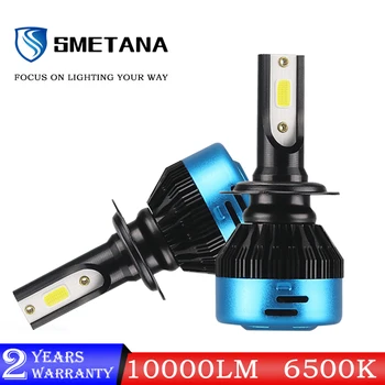 

2Pcs SMETANA A8 H1 H3 H27 880 H4 H7 H8 H9 H11 9005 9006 9012 Led Car Headlight led Headlamp10000LM Led Fog Lights Automotivo 12V