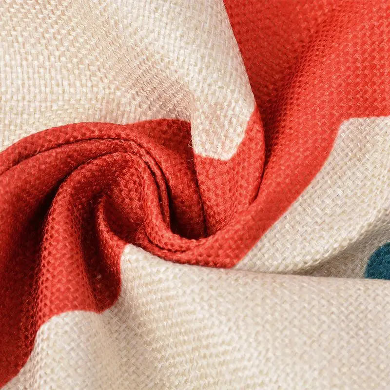 Dozzlor 1 шт. 45x45 см мультфильм Лось льняной декоративный чехол на подушки детские для Счастливого Рождества квадратный наволочки дома