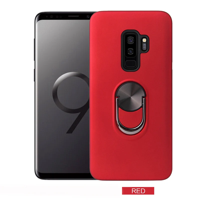 Гибридный чехол с кольцом-подставкой для Samsung A6 Plus A7 2018 A9 автомобильный