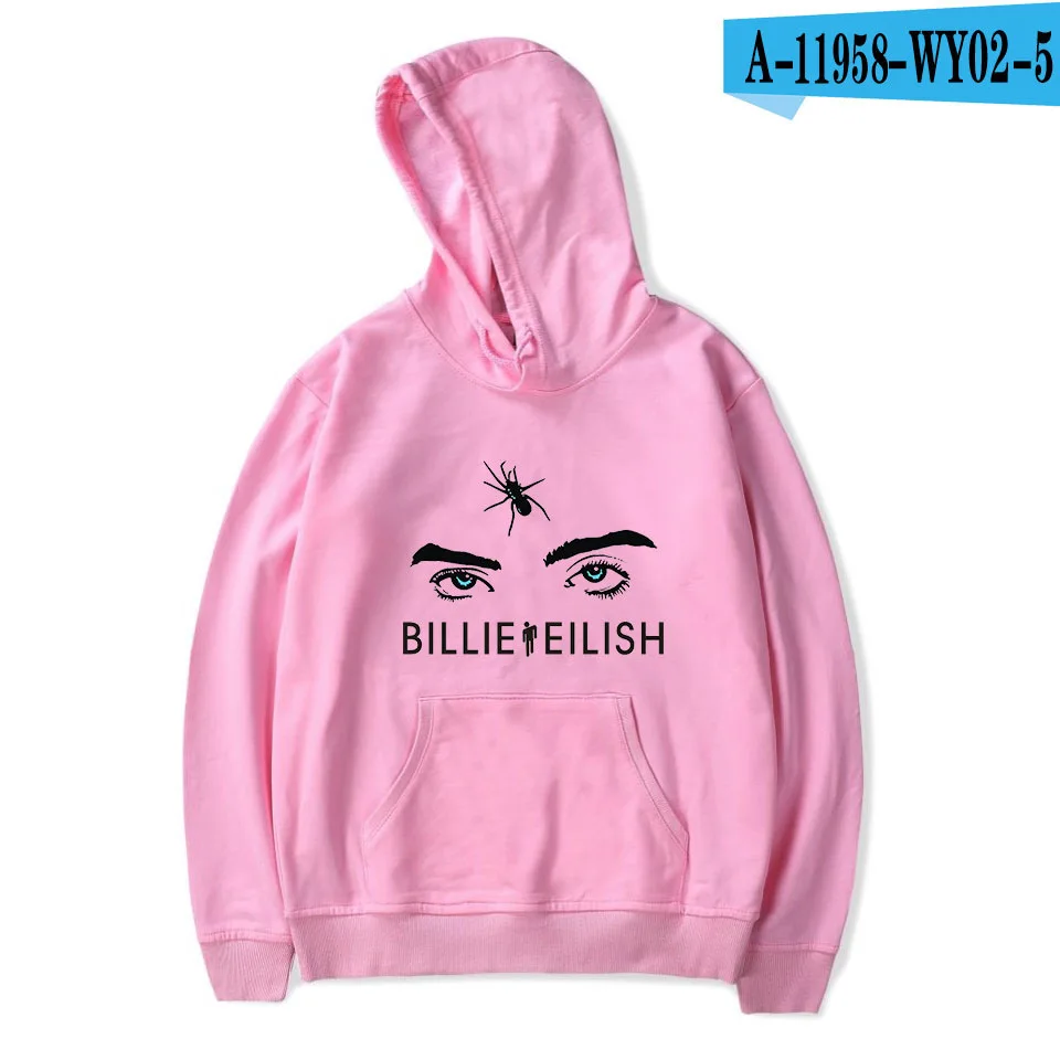 Новые модные женские повседневные толстовки с капюшоном, одежда billie eilish, толстовки с капюшоном, женские пуловеры с длинным рукавом, Одежда harajuku, пальто - Цвет: A11958-5