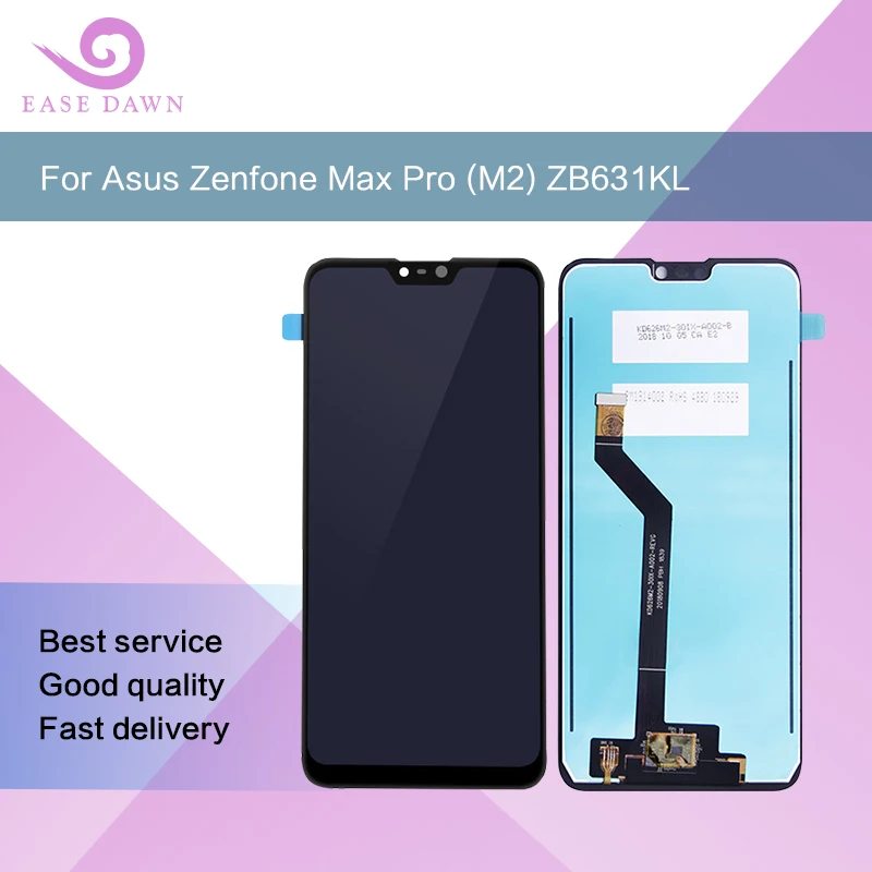 ЖК-дисплей ips для Asus Zenfone Max Pro (M2) ZB631KL X01BDA сенсорная панель дигитайзер экрана в