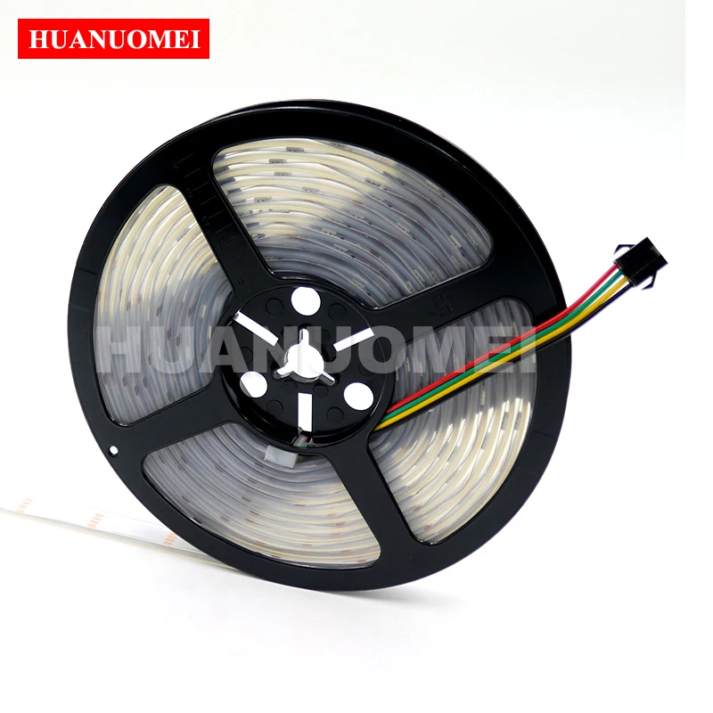 5v-32leds-m-sk9822-addressable-flexible-neon-light-led-strip-rgb-pixel-tape-tv-decoration-white-pcb-waterproof-silicon-tube-ip67