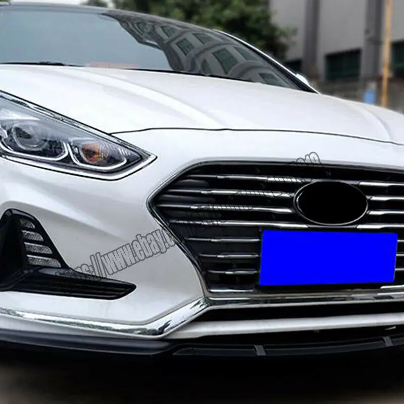 Подходит для hyundai Sonata ABS черный передний бампер Передняя губка комплект кузова автомобильные аксессуары модификация автомобиля 3 шт