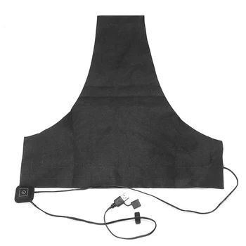 

Temperature Adjustable Vest Back Alloy Fiber Warm Car Thermal Clothing 3 Gear Electric Heating Pad Outdoor USB Charging Washable