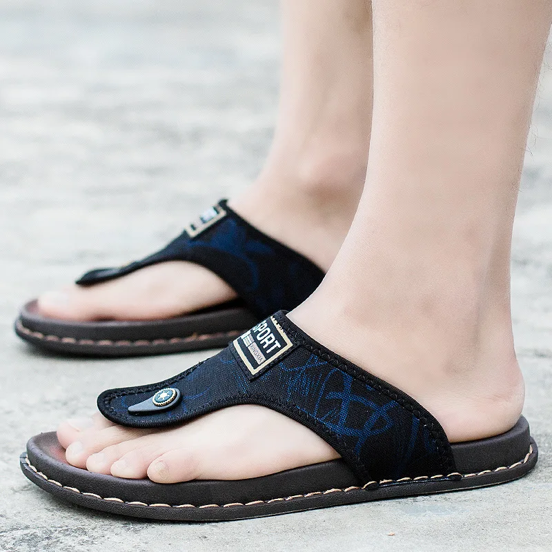

2019 New Style Summer MEN'S Sandals Men's Flip-flops Split Toe Sandals Dual Purpose Anti-slip Soft-Sole Casual Shoes
