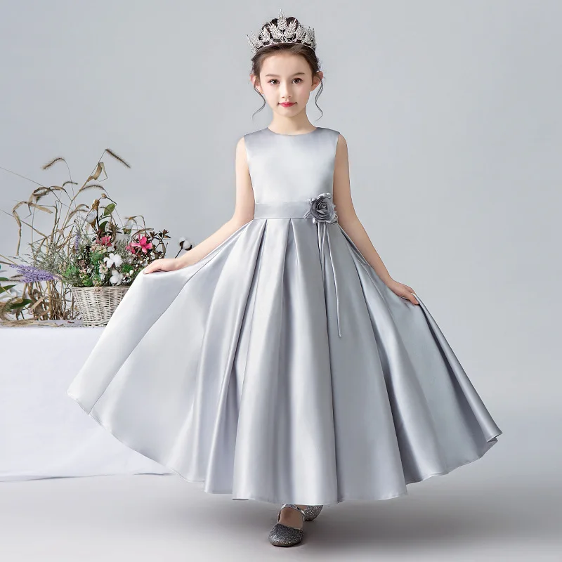 

Pageant Dresses For Girls Cascading Ruffles Pleats jewel Girl Junior Pageant Dresses