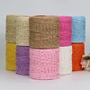 100G Raffia Yarn Kintting Paper Straw Yarn for Crocheting Hat Fancy Yarn Flower Packing Summer Fashion Handmade Material 4