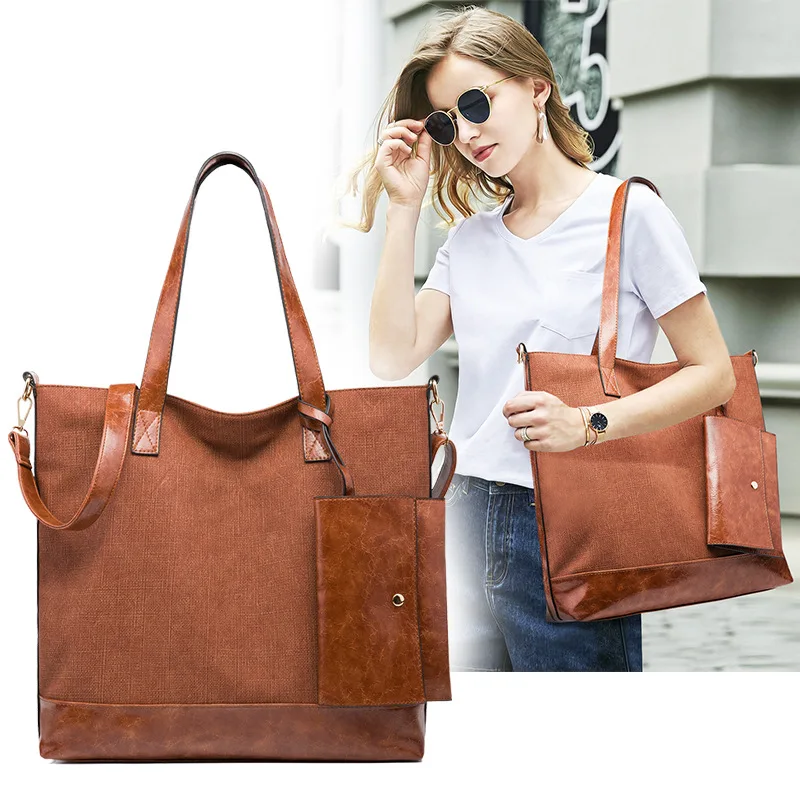 

Large Capacity Bag WOMEN'S Bag 2019 New Style Fashion Cute Simple Shoulder Bag/ Hand Bag Tote Bag College Student shang ke bao