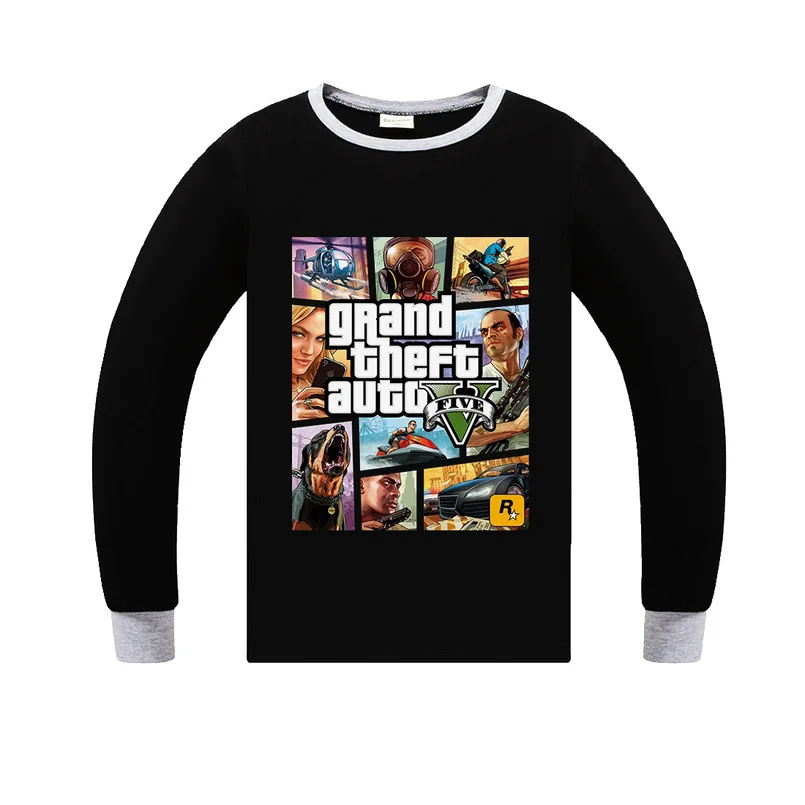 Gta 5/детская одежда для девочек; Детский свитер Grand Theft Auto V для малышей; модная куртка для малышей; Осенняя верхняя одежда для детей; пальто для мальчиков