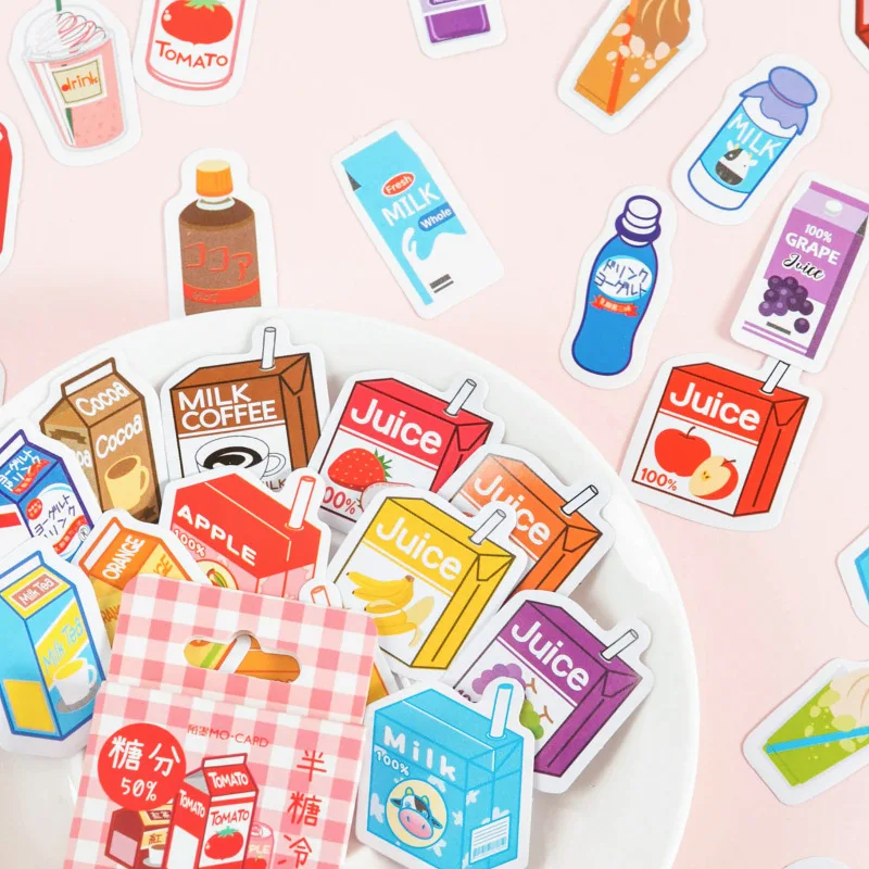 Mr.paper 24 Designs Colorful Ins Style Scrapbooking Bullet Journal Stickers Kawaii Girlish Deco Mini Box Stickers Child Gifts