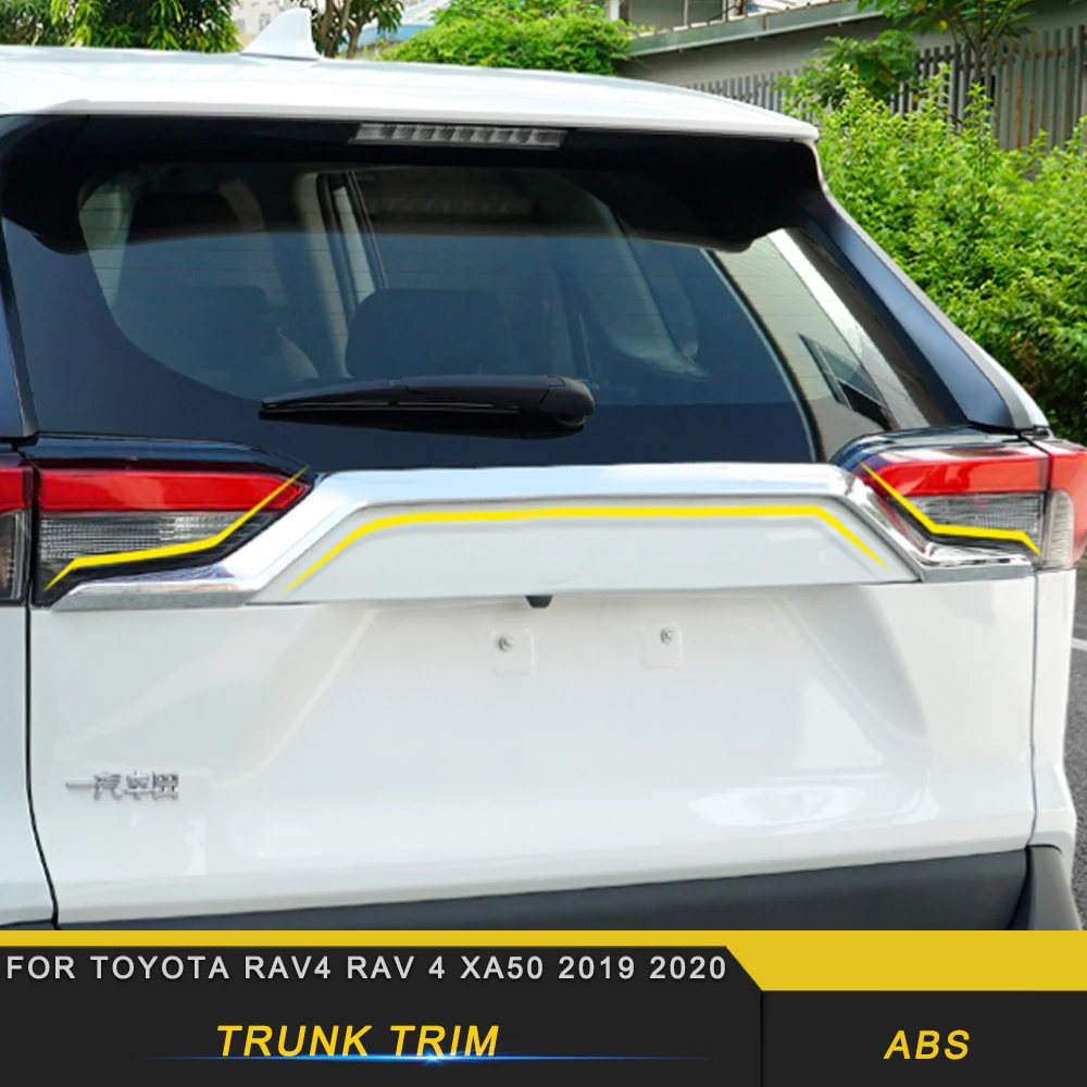 Для Toyota Rav4 XA50 2019 2020 декоративная накладка на дверь багажника хромированные