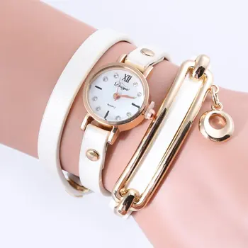 

Hollow Accessories Bracelet watch Lady Quartz Watch Fashion Leather Women Watch Casual Wrist Watch HOT SALE