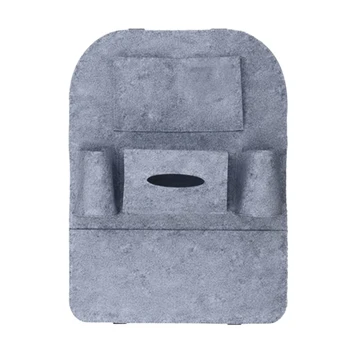 

Car Storage Bag Universal Rear Seat Storage Box Box Felt Cover Rear Seat Multi-Pocket Storage Box Light Gray