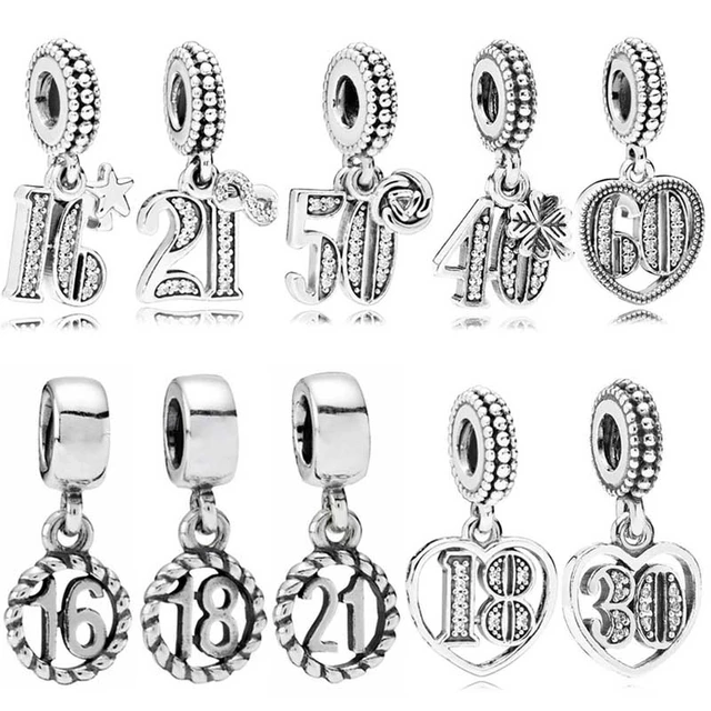 Charm bijoux bracelet age anniversaire 25 ans