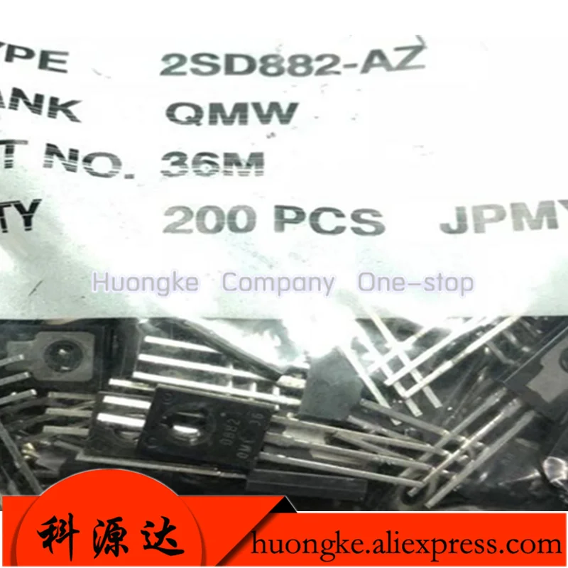 

10pcs/lot 2SD882-AZ/JM 2SD882 2SD882-P Mark D882 3000mA 30V NPN Si SMALL SIGNAL TRANSISTOR TO-126