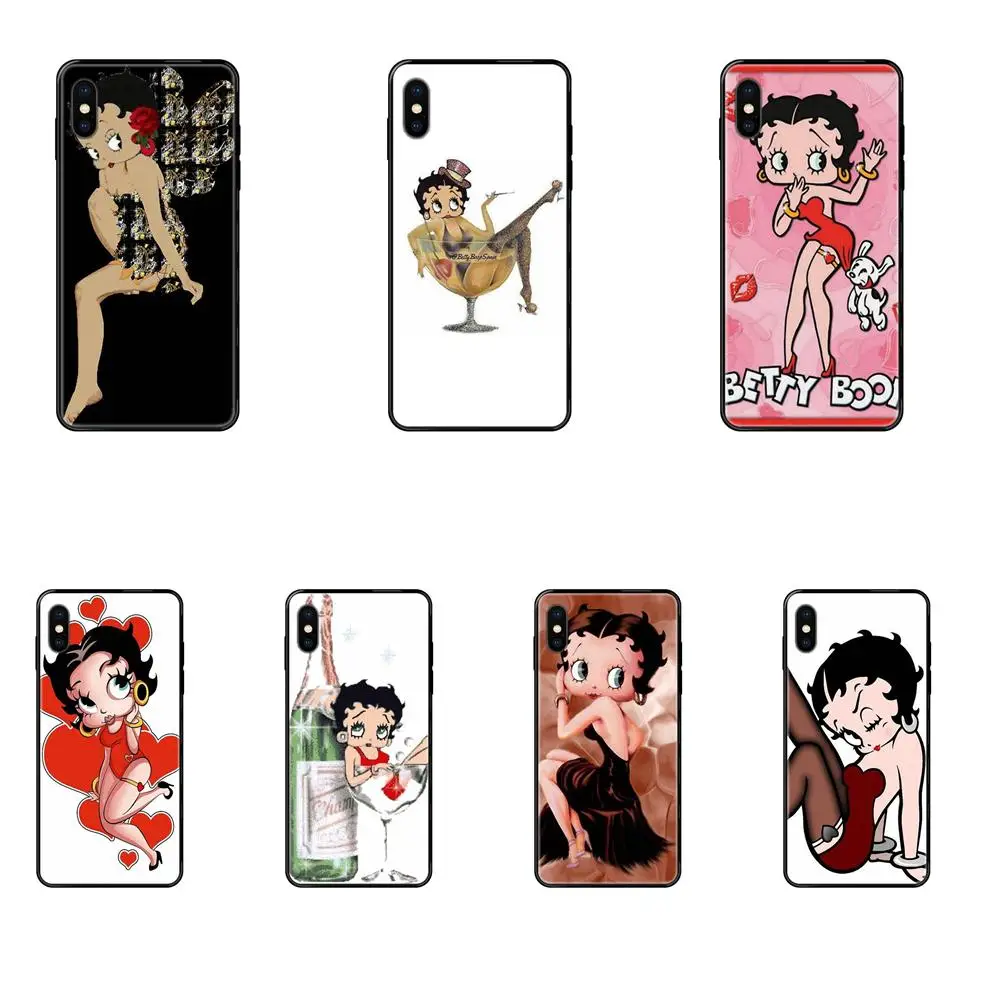Betty Boop Sit In Cup Phone Case For Huawei P40 P30 P20 P10 P9 P8 Lite Plus Pro 2017 P Smart 2019 | Мобильные телефоны и