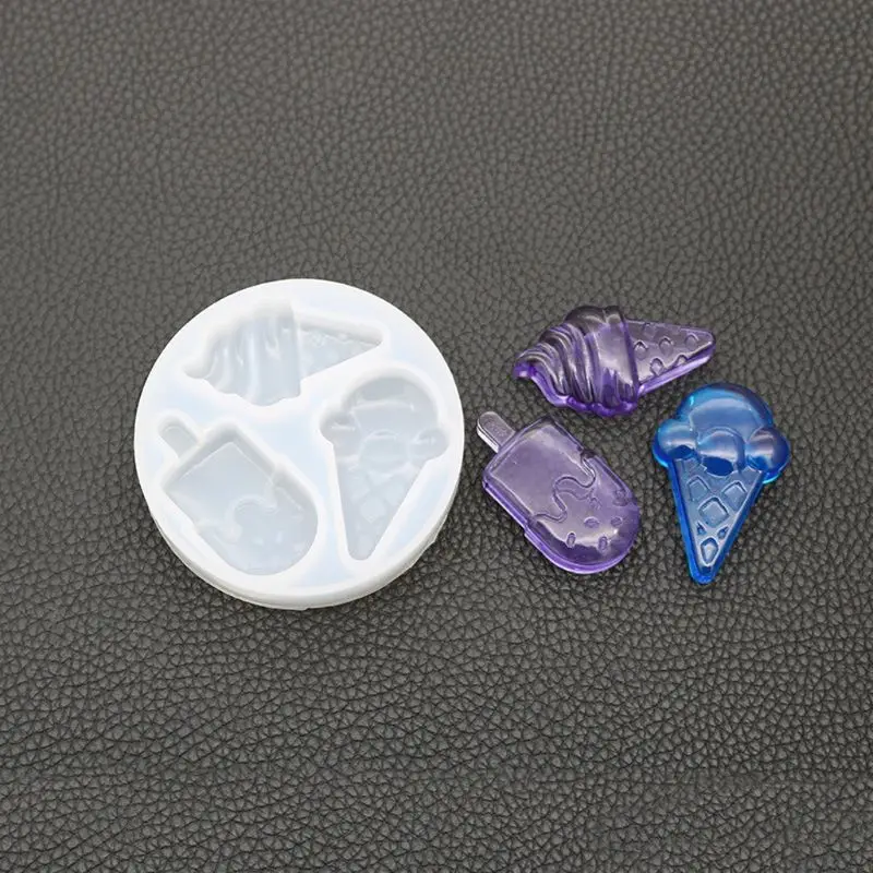 

Ice Cream Popsicle Keychain Pendant Mold Slilcone UV Resin Molds Jewelry Tools