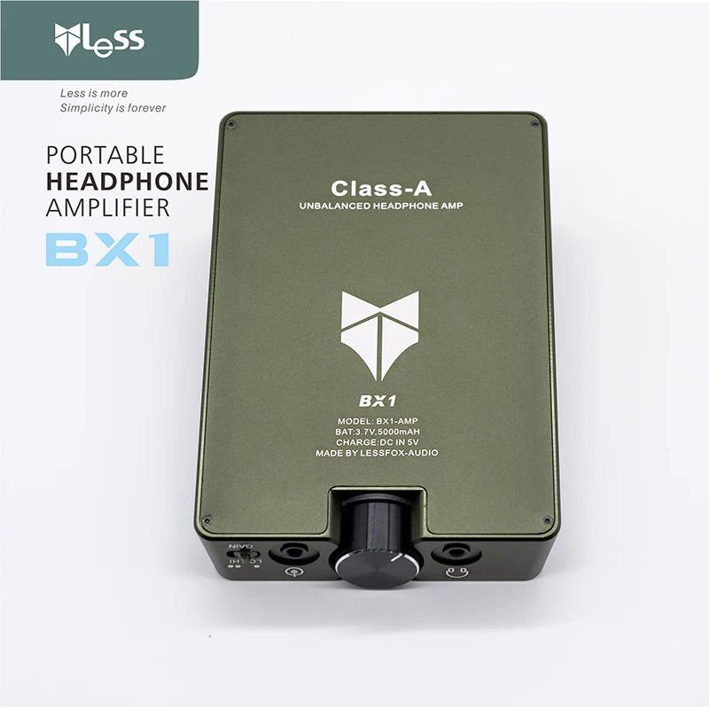 1 PCS Portable LESS BX1 full discrete single end Amplifiers output HI END headphone AMP Full earphones headphone amplifier